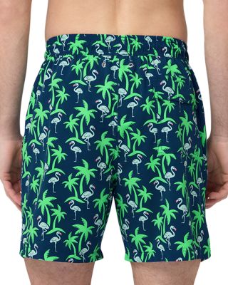 Printed Drawstring 6" Swim Trunks