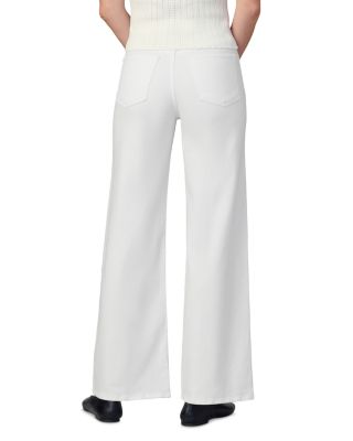 The Mia High Rise Wide Leg Petite Jeans in White