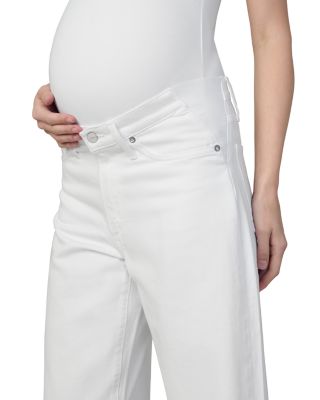 The Ryan Maternity Wide Leg Jeans in White