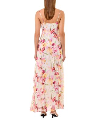 Kamila Ruffle Cowl Neck Gown