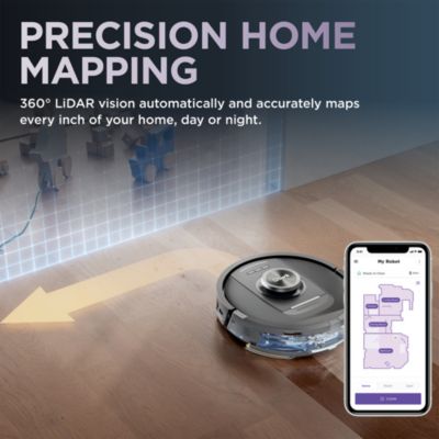 PowerDetect 2 in 1 Robot Vacuum and Mop with NeverTouch Base
