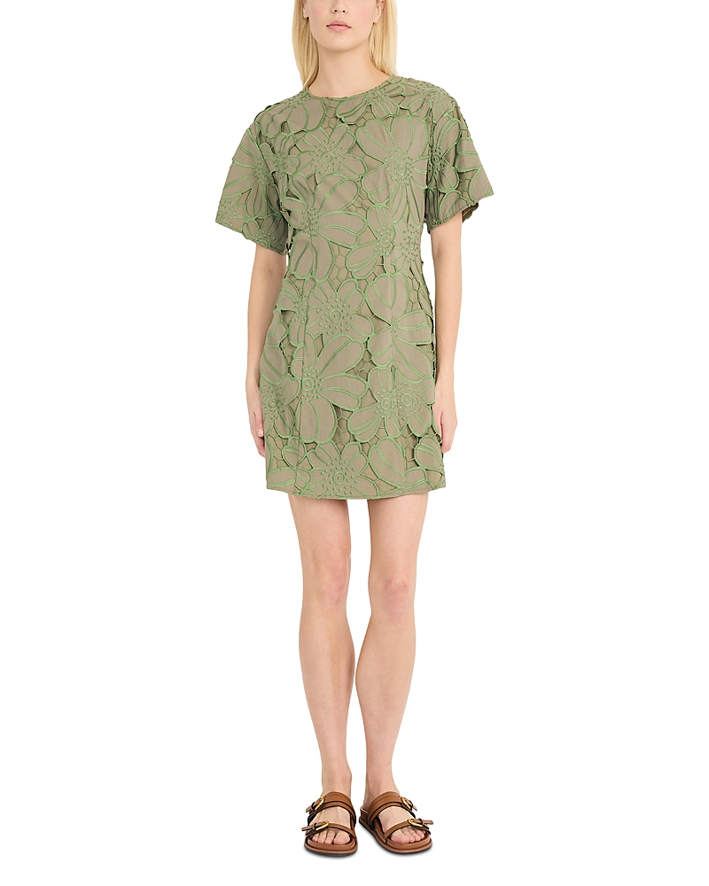 Luxely Embroidered Mini Dress
