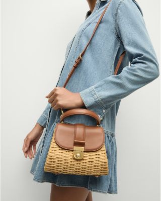 Small Wicker Avenue Bag