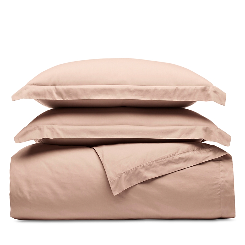 Boll & Branch Signature Organic Cotton Hemmed Duvet Set, King/california King In Terracotta