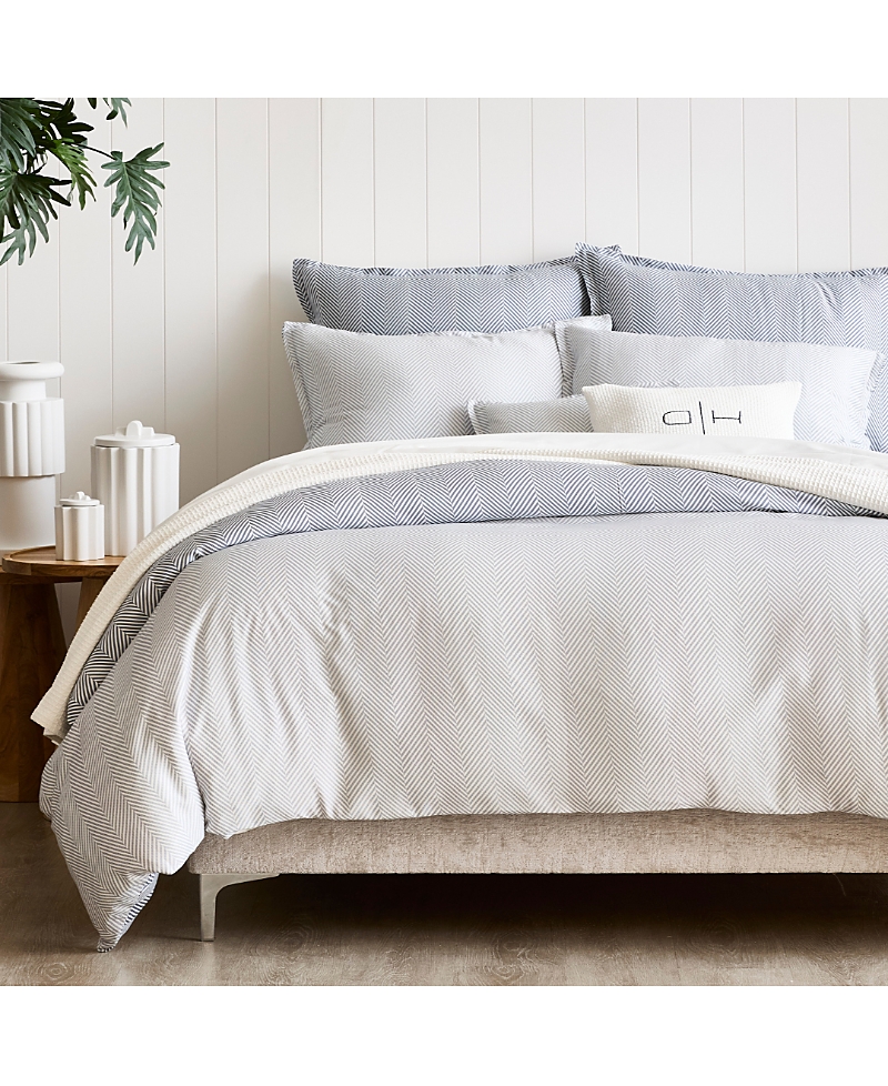 Domani Home Leze Blue Linen 4 Piece Set, Twin In Multi Colored
