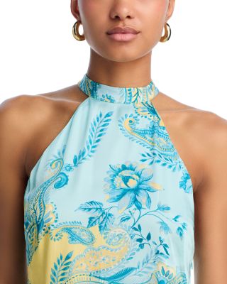 Printed Halter Midi Dress - Exclusive 