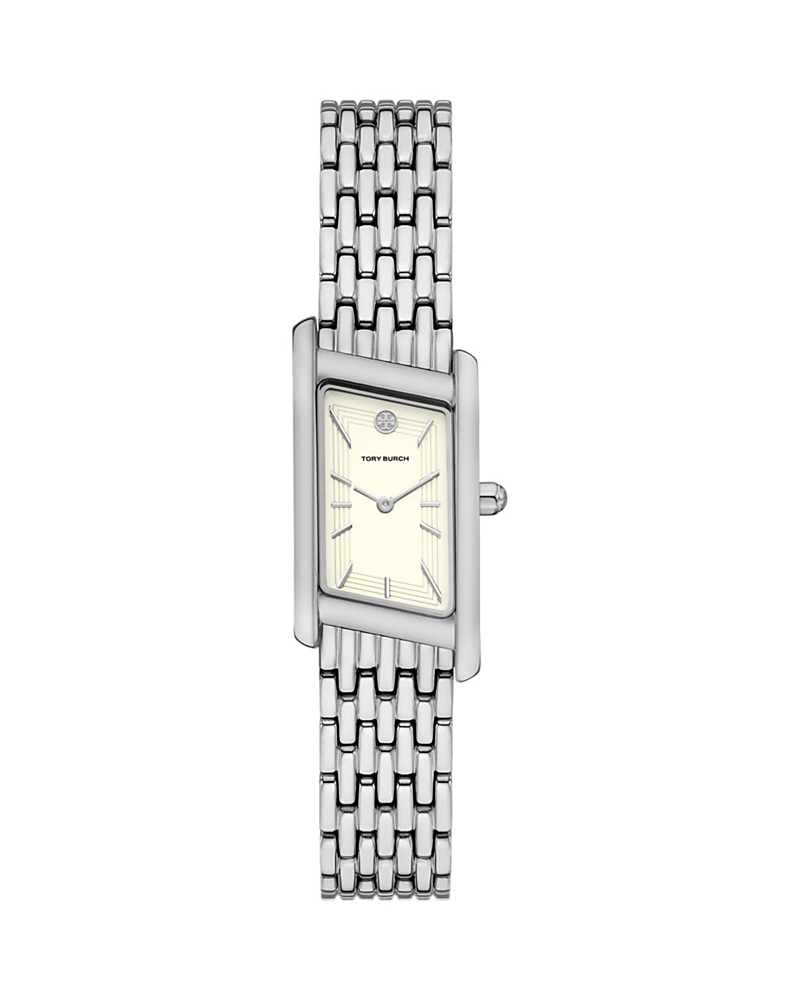 Tory Burch The Eleanor Angled Two-Hand Stainless Steel Watch, 19mm x 37mm