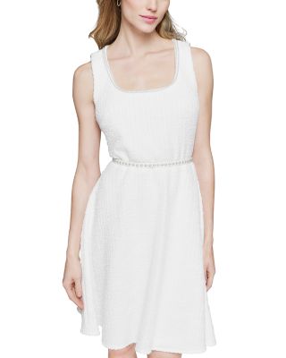 Embellished Tweed Dress