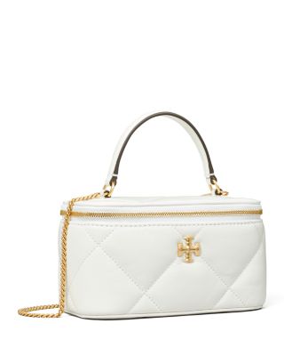 Kira Diamond Quilted Leather Vanity Bag