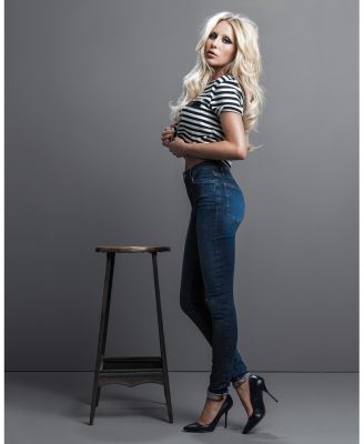 x Alix Earle The Alix High Rise Skinny Jeans in Flaunt