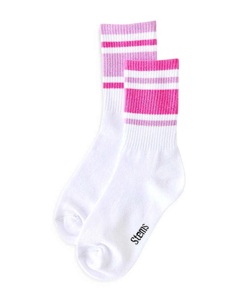 Stems Mix Match Stripe Crew Socks