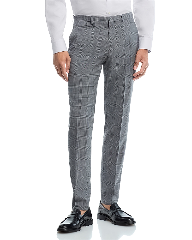 HUGO BOSS HESTEN PLAID EXTRA SLIM FIT SUIT PANT
