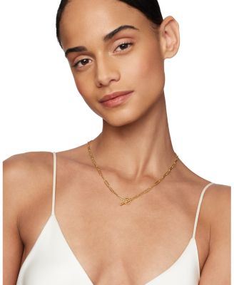 DY Madison Elongated Chain Necklace in 18K Yellow Gold, 18"