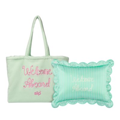 slip - Pure Silk Les Vacances Travel Pillow & Beach Bag