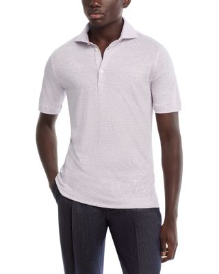 Wool & Linen M&eacute;lange Jersey Polo