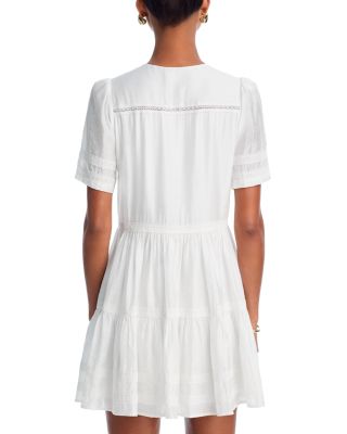 Lace Voile Short Sleeve Dress - Exclusive