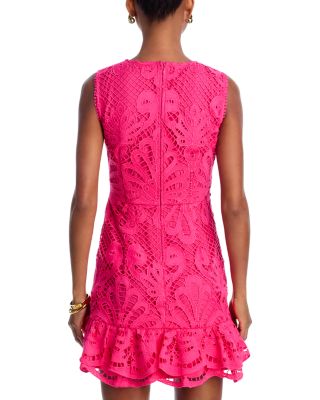 Lace Flounce Sleeveless Dress - Exclusive
