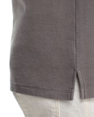 Jacquard Short Sleeve Open Collar Polo Shirt