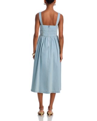 Denim Tank Midi Dress - Exclusive 