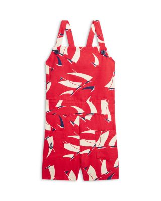Polo Ralph Lauren - Girls' Sailboat-Print Cotton Canvas Romper - Little Kid, Big Kid