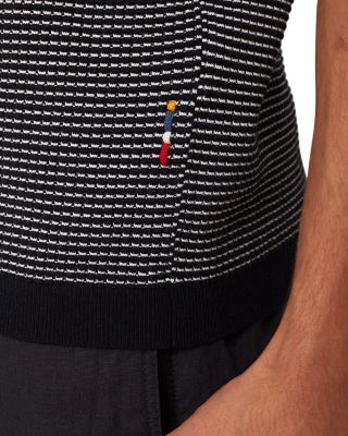 Roddy Two Tone Waffle Knit Mesh Classic Fit Polo Shirt