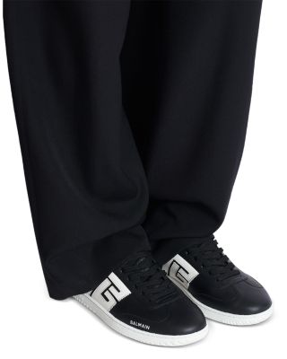 Men's Swan Low Top Calfskin Sneakers