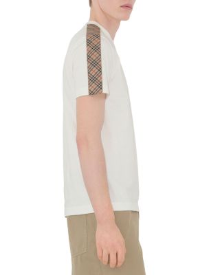 Check Trim Cotton Tee