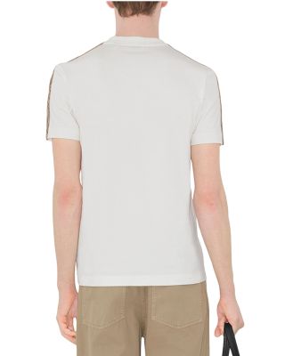 Check Trim Cotton Tee