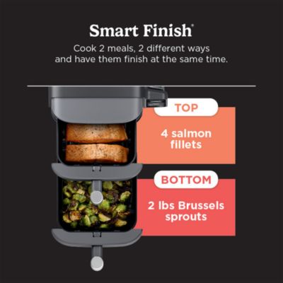 DoubleStack 2 Basket 10 Qt Air Fryer With Smart Thermometer