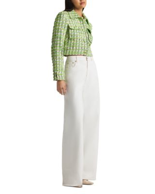 Eyelash Colorful Plaid Jacket