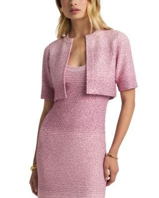 Degrade Stripe Sequin Knit Jacket