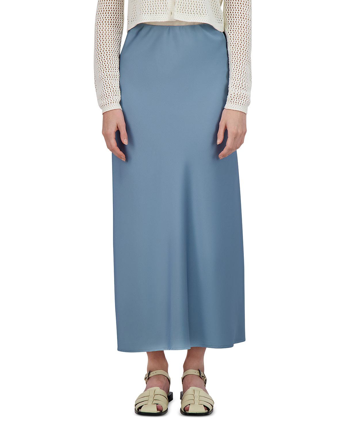 Point Satin Slip Skirt