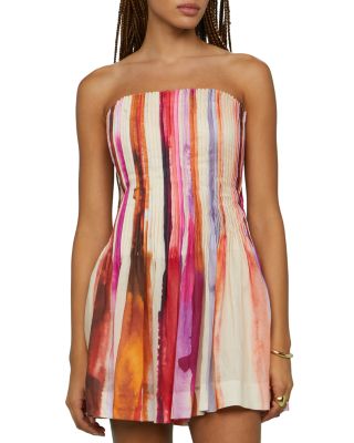 Gina Pintuck Mini Dress