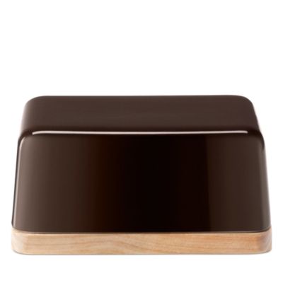 Collective Porcelain and Ash Wood Butter Dish