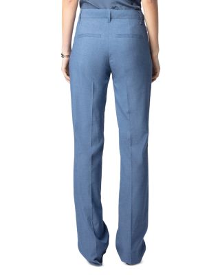 Pistol Flared Hem Pants