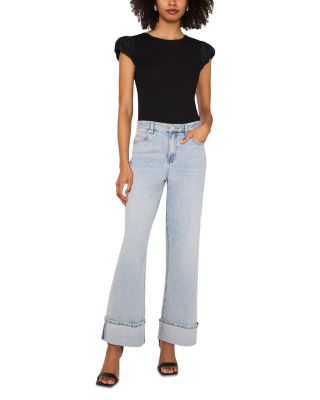 Tulip Sleeve Knit Tee