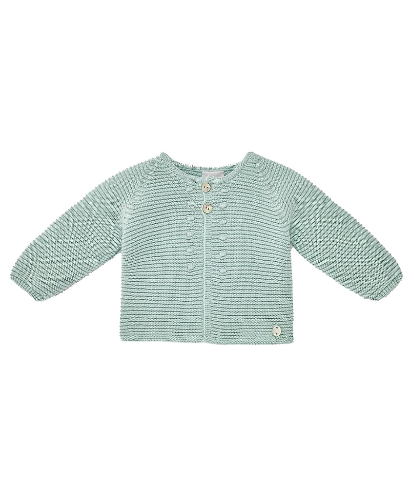 Paz Rodriguez Boys' Esencial Cotton Cardigan - Baby In Water Green