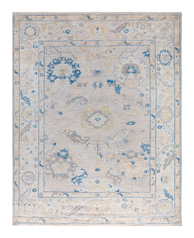 Bloomingdale's Colorful Oushak M1945 Area Rug, 8'1 X 10'1 In Light/grey