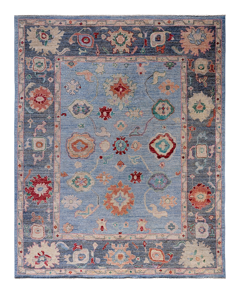 Bloomingdale's Colorful Oushak M1945 Area Rug, 8' X 9'9 In Light/blue