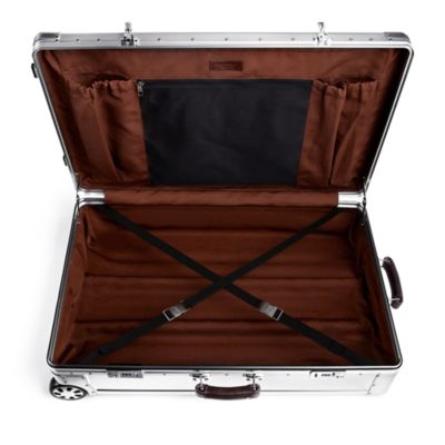 2 Wheel Aluminum XL Checked Suitcase, 80L