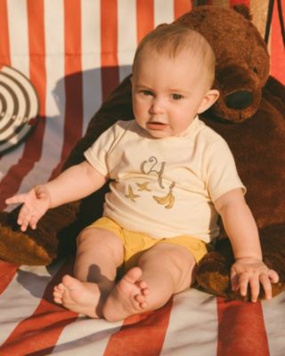 Boys' Printed Organic Cotton Top and Short Set - Baby