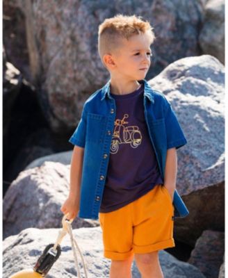 Boys' Short Sleeve Button Down Shirt - Baby