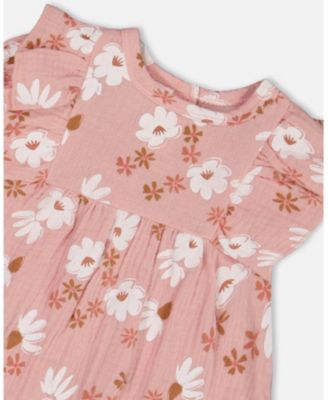  Girls' Printed Muslin Dress and Bloomer Set - Baby