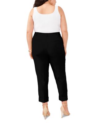 Wide Cuff Cropped Trousers