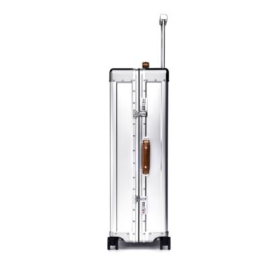 4 Wheel Aluminum XL Checked Suitcase, 90L