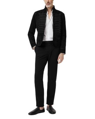 Slim Fit Band Jacket with Trim Tapes