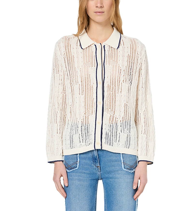 Gerard Darel Joss Cardigan In Ecru