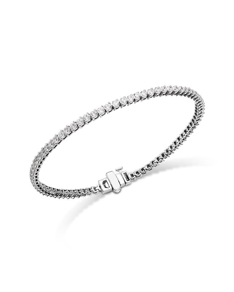 Bloomingdale's Fine Collection Certified Diamond Tennis Bracelet in 14K White Gold, 3.0 tcw
