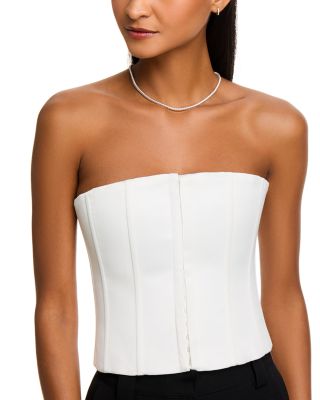 Certified Diamond Classic Tennis Necklace in 14K White Gold, 8.0 tcw