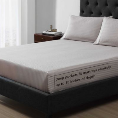 Dobby Stripe 4 Piece Sheet Set